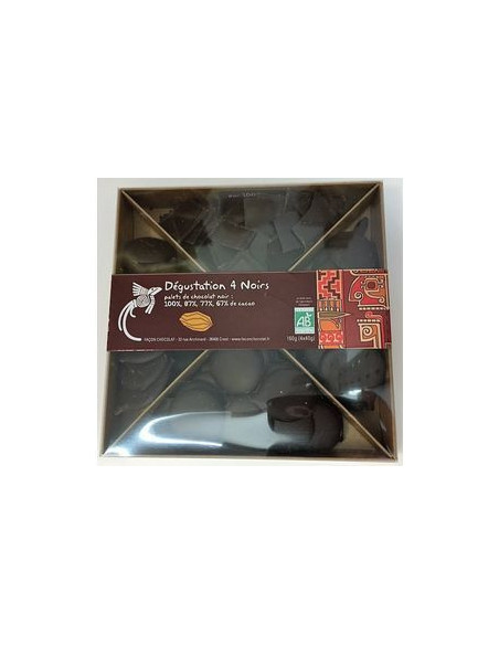 Coffret Assortiment Chocolat Bio Noir Nature