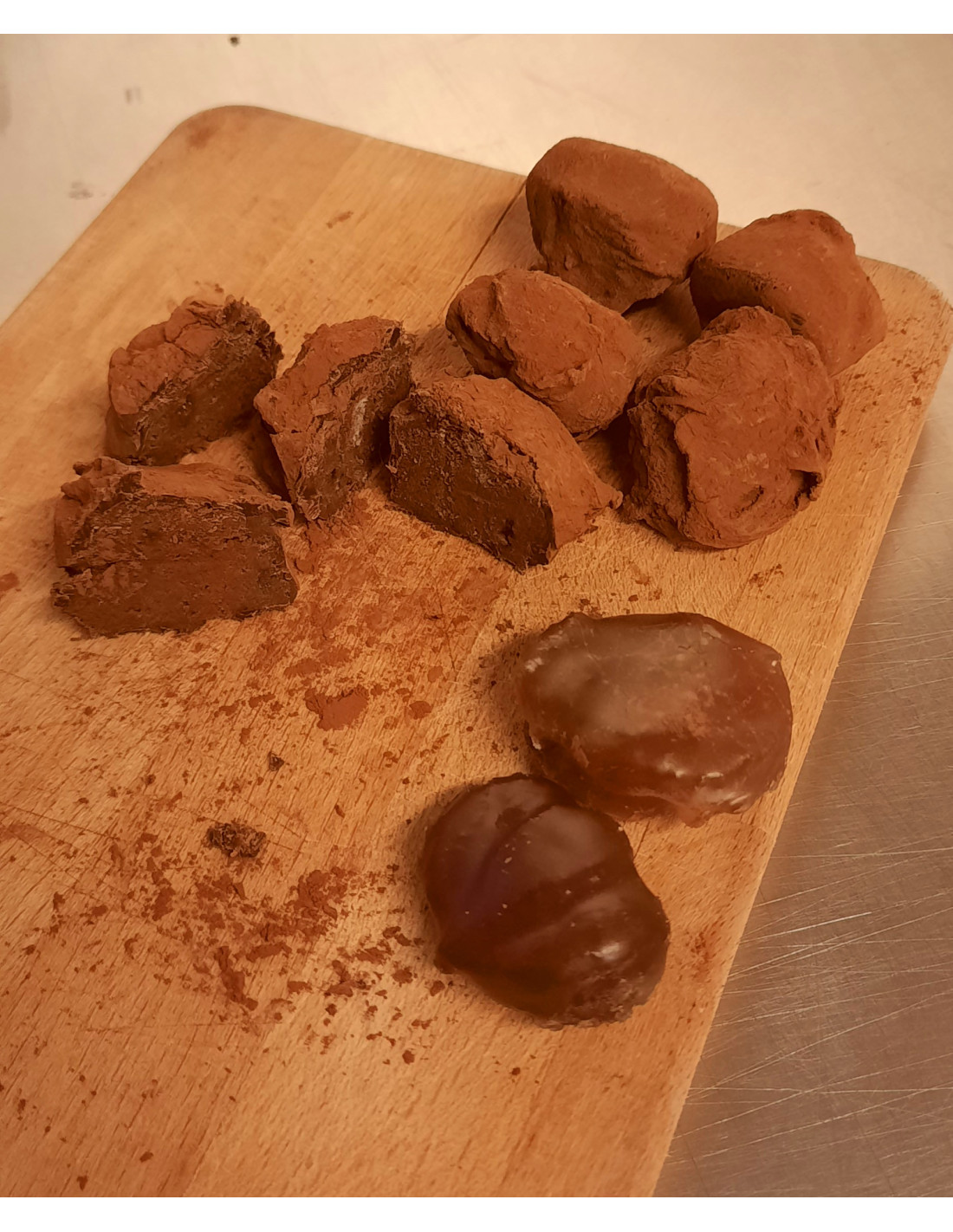 Recette de truffes vegan chocolat noir sans beurre ni lait ni sucre