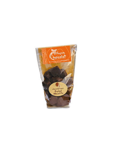 Bonbon Chocolat Noir Bio Praliné noisette