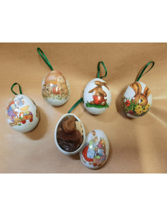 Oeuf métal garni de friture...