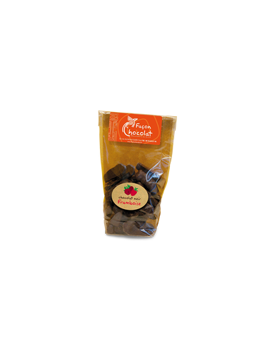 Bonbon Chocolat Noir Bio - fourré Framboise