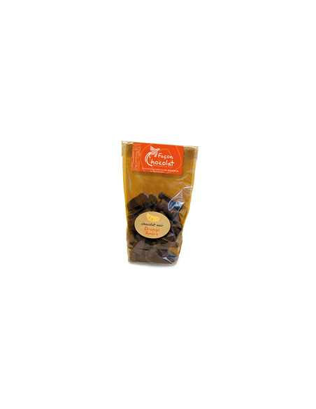 Bonbon Chocolat Noir Bio - fourré à l'Orange
