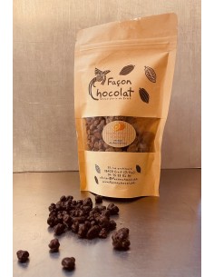Grains de chocolat à...