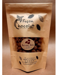 Raisins Croustillants enrobés de chocolat noir - 120 g