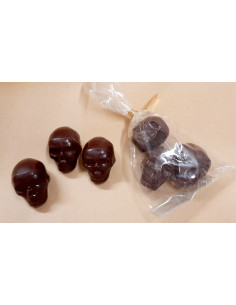 Crâne en chocolat noir...
