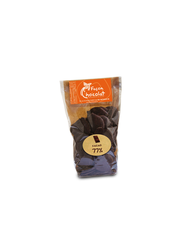 Palet Chocolat Noir Bio 77% cacao nature