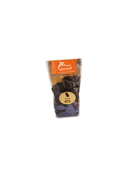 Palet Chocolat Noir Bio 67% cacao nature